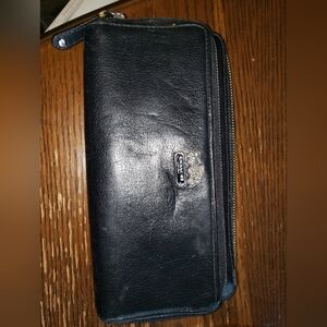 Coach Black Leather Womens Vintage Wallet